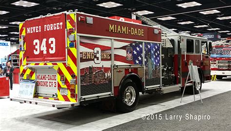 Miami Dade Fire Rescue Engine 3 features a memorial to the 343 FDNY ...