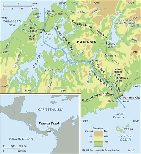 Panama Canal | Definition, History, Treaty, Map, Locks, & Facts ...