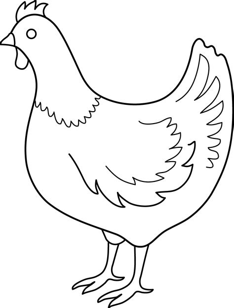 chicken outline png 20 free Cliparts | Download images on Clipground 2024