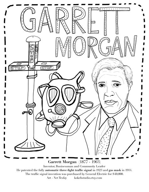 Garrett Morgan Sheet Coloring Pages