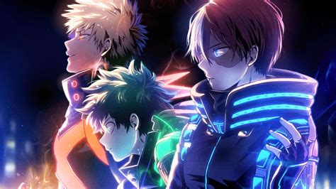 My Hero Academia Wallpaper 4K, Katsuki Bakugo, Izuku Midoriya