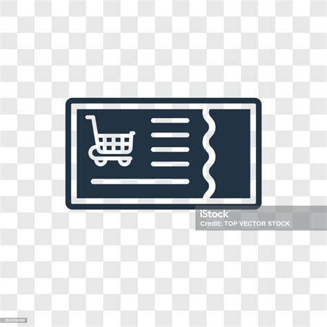 Voucher Vector Icon Isolated On Transparent Background Voucher ...