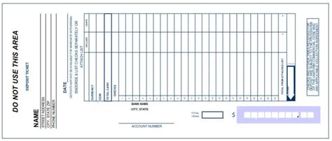 3 Bank Deposit Slip Templates - Word Excel Formats