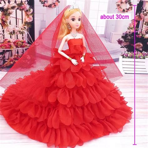 Princess Fashion Doll Clothes Clothes Doll Dress Gown Clothing Wedding ...