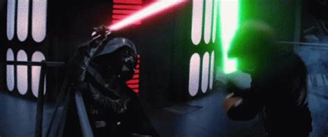 Star Wars Lightsaber Duel GIF - Star Wars Lightsaber Duel Darth Vader ...