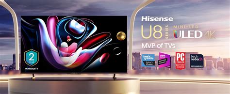 Hisense 55" U8 Series Mini-LED ULED 4K Google TV (55U8K)