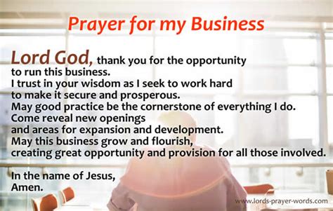 prayer for business owners - CHURCHGISTS.COM