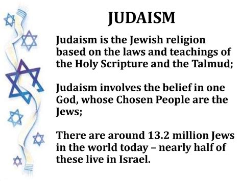 SOLUTION: Judaism the beliefs and practices - Studypool