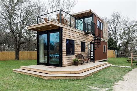 Tiny House Made of Two Containers - Dream Tiny Living