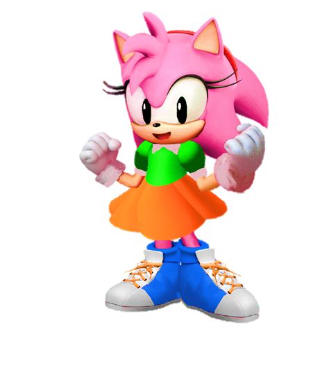 Classic Amy Rose Render 3D by 9029561 on DeviantArt