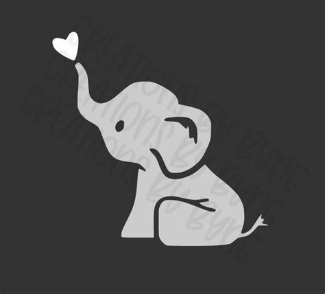 Baby Elephant svg png Files for Cricut/Silhouette | Digital Download in ...