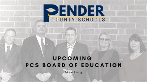 Special Called Meeting | Pender County Schools