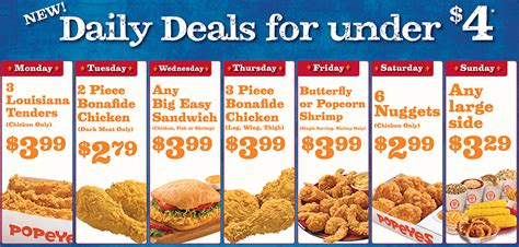 Popeye's Chicken Canada Daily Deals Under $4 - Canadian Freebies ...