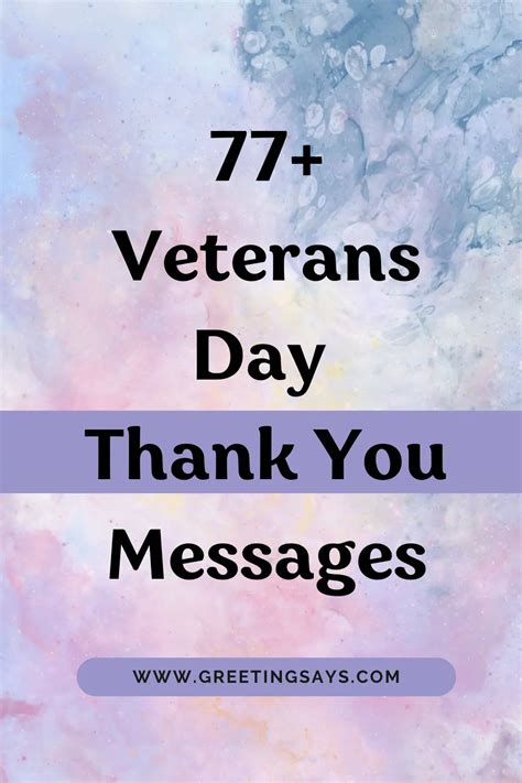 77+ Veterans Day Thank You Messages - Greeting Says