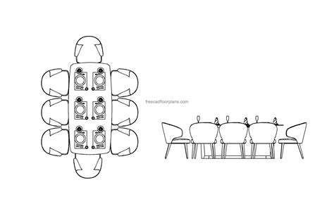 Restaurant Dining Table, AutoCAD Block Free Cad Floor Plans, 40% OFF