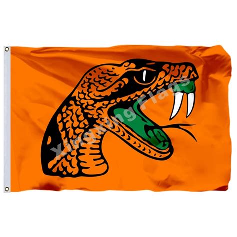 FAMU Rattlers Flag 3ft x 5ft Polyester NCAA Banner Florida A&M Rattlers ...