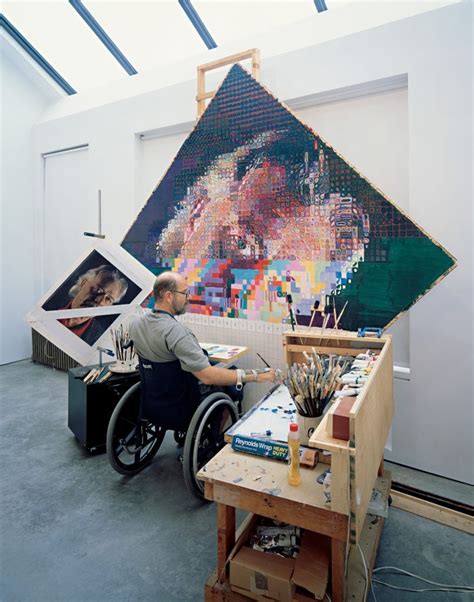 The American Artist Chuck Close, Who Created Larger-Than-Life ...