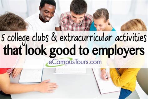 five college clubs and extracurricular activities that look good to ...