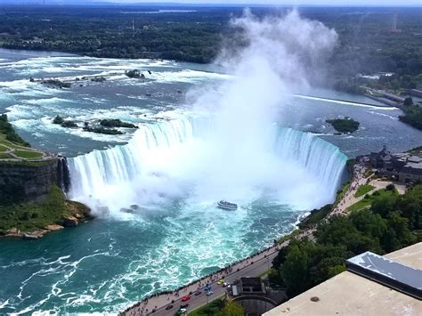 [OS] Niagara Falls, Ontario (horseshoe falls). Taken from Skylon tower ...