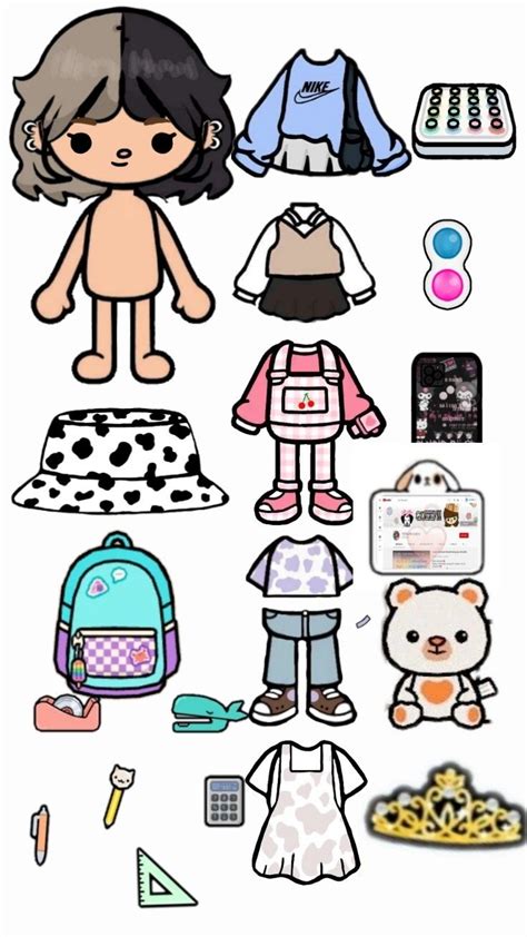 Toca life world Paper Dolls Diy, Paper Dolls Clothing, Paper Dolls Book ...