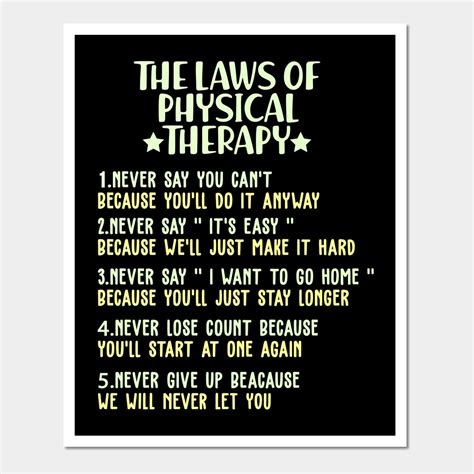 Funny Physical Therapy Art Print | Motivational Gift for PT Therapists