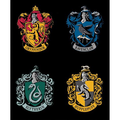 Harry Potter Hogwarts Crests - Gryffindor Ravenclaw Hufflepuff ...