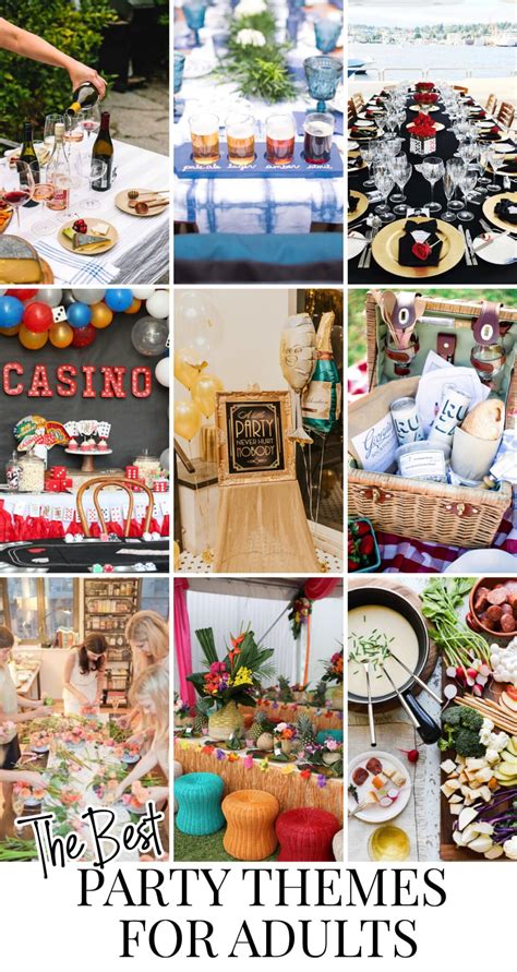 Best Party Themes for Adults (Tons of Theme Ideas) - Pizzazzerie