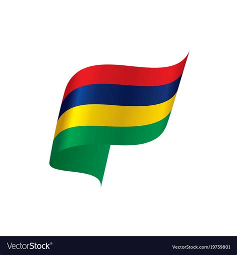 Mauritius flag Royalty Free Vector Image - VectorStock