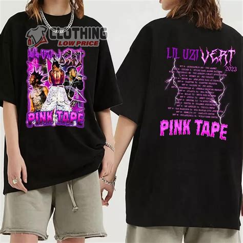 Lil Uzi Vert Concert 2023 Merch, Pink Tape Tour 2023 Tickets Shirt, Lil ...