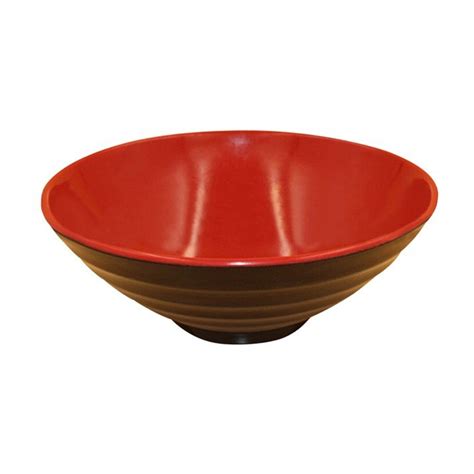 2015 New Arrival Black and Red 7.6 Inch Faux Porcelain Bowls Melamine ...