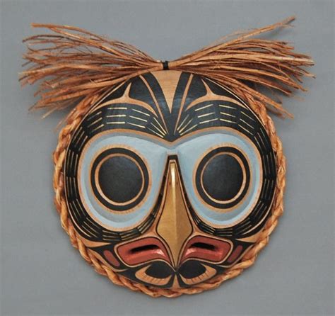 Northwest coast Native American owl mask | mask | Pinterest | Owl Mask ...