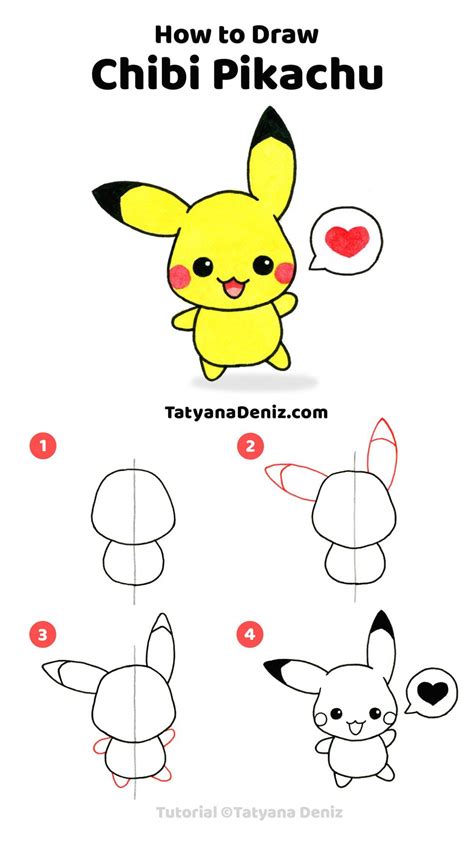 How To Draw Pikachu Libre Pokemon Art Tutorial Pokemon Drawings ...