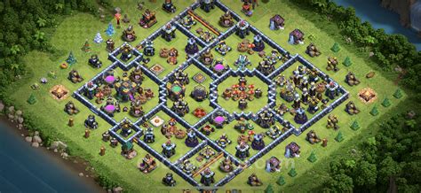 Farming Base TH14 with Link, Hybrid, Anti Air / Electro Dragon - Clash ...