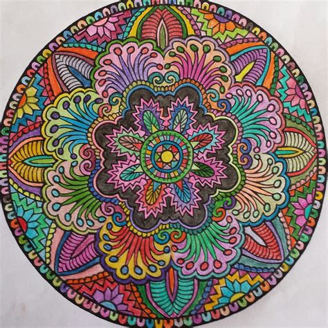 Mandala colored pencil 2014 | My Creations | Pinterest | Mandala ...