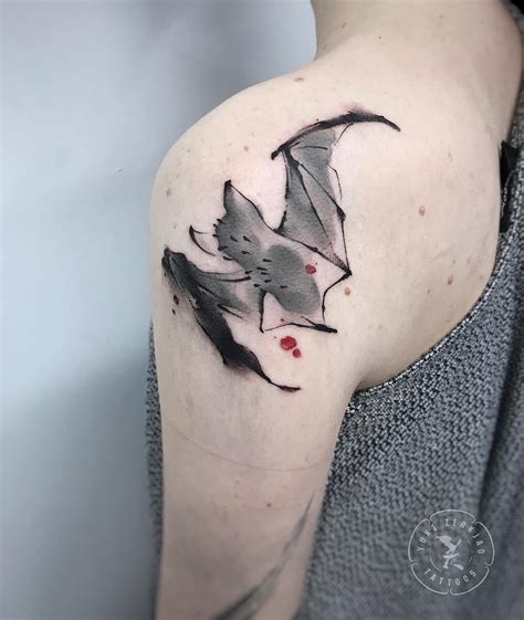 YukiZerkjad Tattoos on Instagram: “So happy to have done one of my bats ...