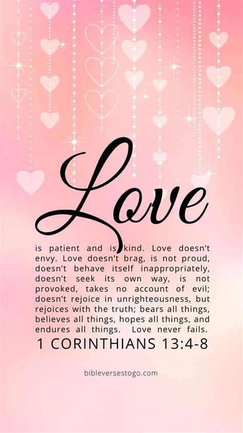 Hearts2 1 Corinthians 13:4-8 – Encouraging Bible Verses