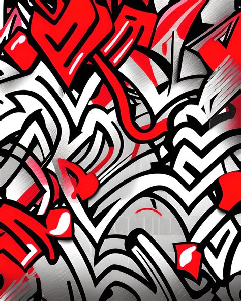 Graffiti Wallpaper Black And Red