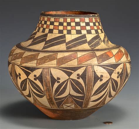 Lot 506: Native American Pottery Jar, Acoma Olla