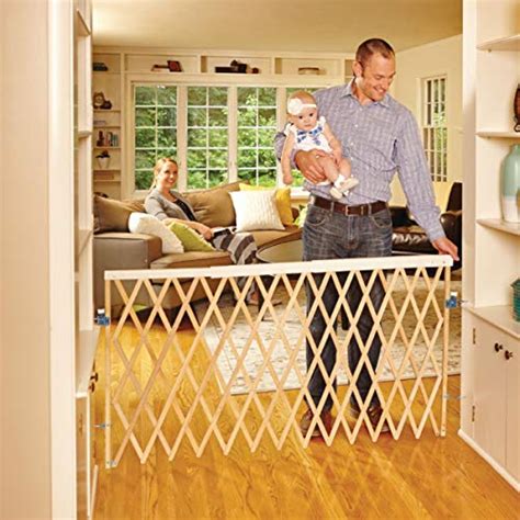 North States 60″ Wide Expandable Swing Baby Gate: Equipped with a ...