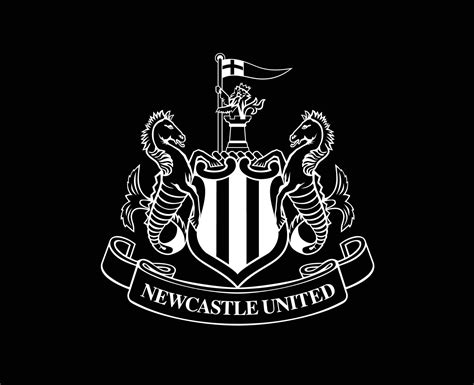 Newcastle unido club logo blanco símbolo primer ministro liga fútbol ...