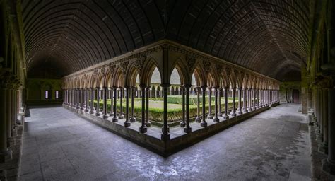 The cloister - Mont St Michel | The Mont-Saint-Michel abbey … | Flickr