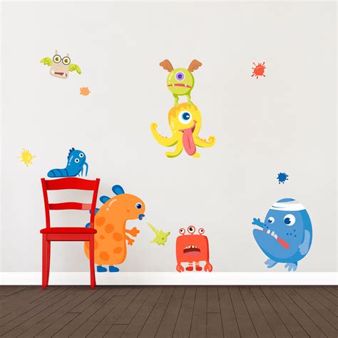 Monster Fun Printed Wall Decal