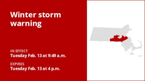 Update: Winter storm warning issued for Southern Worcester and Norfolk ...