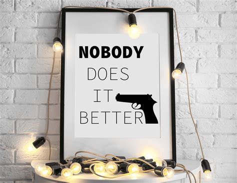 Nobody Does It Better James Bond Quote Digital Download - Etsy