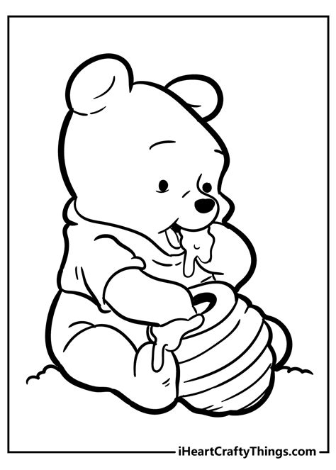 Winnie The Pooh Valentine Coloring Pages