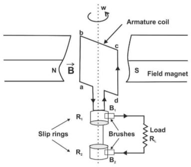 Labelled Diagram Of Ac Generator