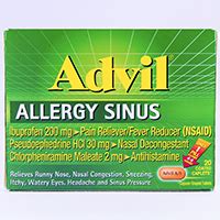 ADVIL ALLERGY SINUS Dosage & Rx Info | Uses, Side Effects - The ...