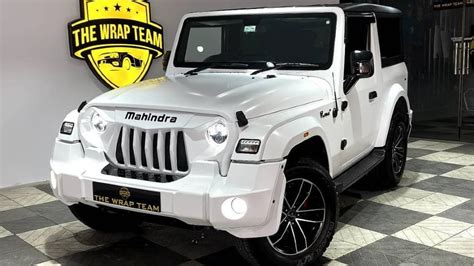 This white-coloured customized Mahindra Thar SUV looks chic, check pics ...