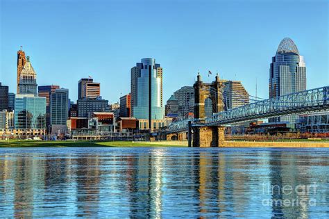 Downtown Cincinnati Ohio Skyline Photograph by Denis Tangney Jr - Pixels