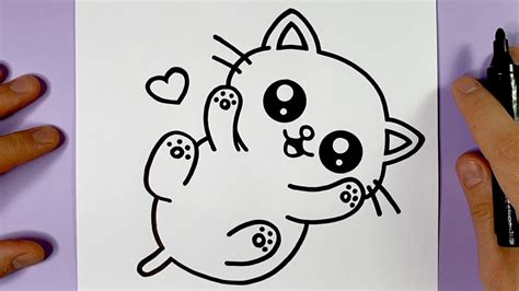 Comment dessiner un bébé chaton mignon FACILE - DESSINS HEUREUX